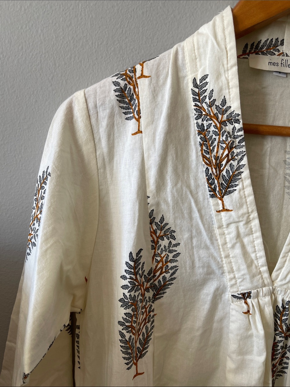 Mes Filles Sadie Caftan Boho Dress Botanical print - Picture 7 of 12